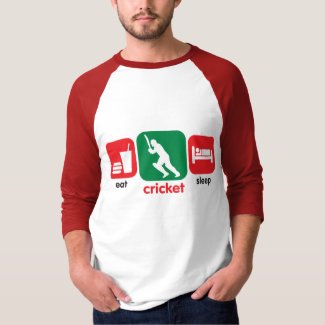 Eat Cricket, Sleep Cricket T Shirt