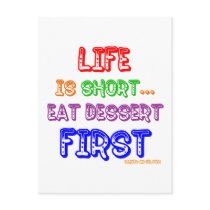 Eat Dessert First postcards