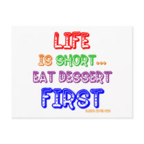 Eat Dessert First postcards