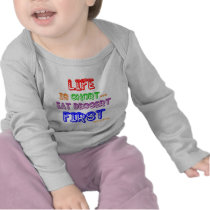 Eat Dessert First t-shirts