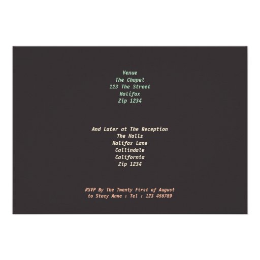 Eat Drink And Be Married Personalized Invitation