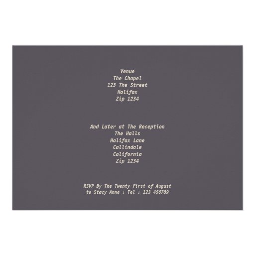 Eat Drink And Be Married Personalized Invitation