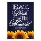 Eat Drink and Be Married Rustic Wedding RSVP Cards
