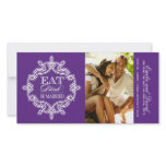 Eat, Drink and Be Married Save the Date Invite Photo Card