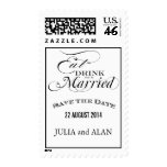 Eat, Drink and Be Married Save the Date Postage