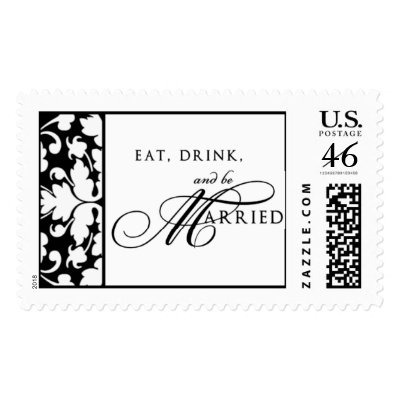 Eat, Drink, and be Married Stamp