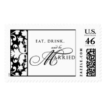 Eat, Drink, and be Married Stamp