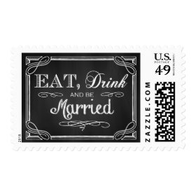 Eat Drink and be Married Stamps