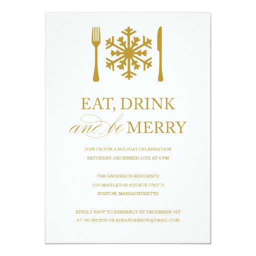 Eat Drink And Be Merry Christmas Invitations Eat Drink And Be Merry Christmas Invitations