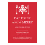 EAT DRINK AND BE MERRY | HOLIDAY PARTY INVITATIONS