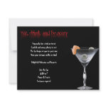 Eat Drink and be Scary Halloween Party Invitation