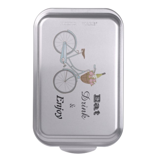 Eat Drink and Enjoy Cake Pan with Bicycle-2