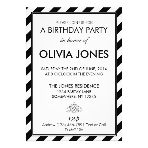 Eat Drink and Let's Party Custom Invites