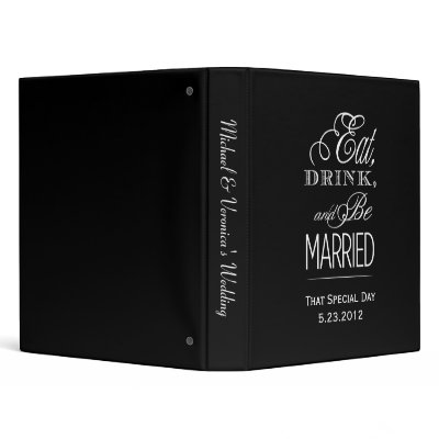 Eat, Drink, Be Married Binder