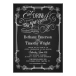 Eat Drink Be Married Chalkboard Wedding Invitation