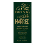 Eat, Drink, Be Married Custom Announcement