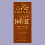 Eat, Drink, Be Married invitations