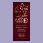 Eat, Drink, Be Married invitations