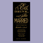 Eat, Drink, Be Married invitations