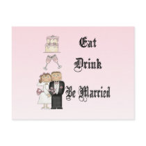 Eat,Drink,Be Married postcards