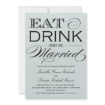 EAT DRINK &amp; BE MARRIED | REHEARSAL DINNER INVITE