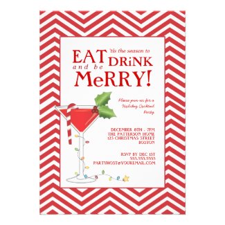 Eat Drink & be Merry Christmas Cocktail Party Announcement
