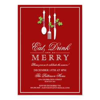 eat drink be merry christmas holiday party 5x7 paper eat drink be merry christmas holiday party 5x7 paper