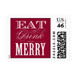 EAT DRINK & BE MERRY  | HOLIDAY POSTAGE postage