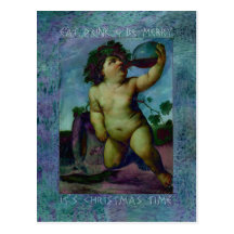 Eat, Drink & Be Merry Postcard