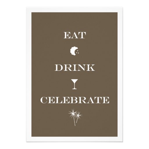 Eat Drink Celebrate brown new year eve party Announcements