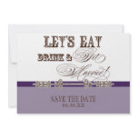 Eat, Drink Get Married Save the Date Announcements