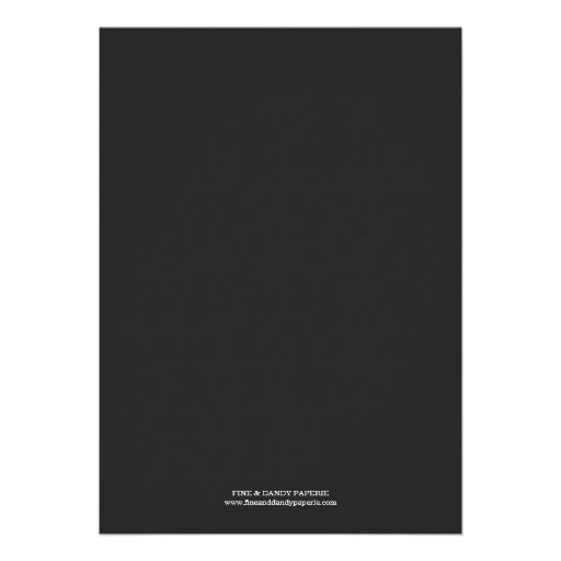 EAT, DRINK IN MIDNIGHT BLACK  | WEDDING INVITATION