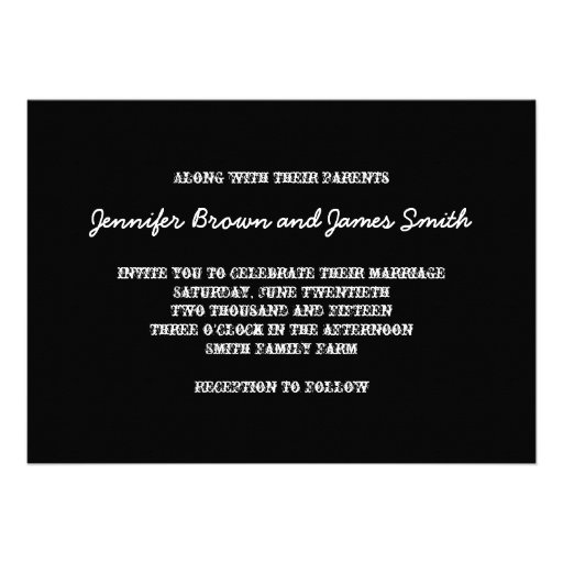 Eat Drink Married Rustic Photo Wedding Invitation