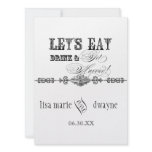 Eat, Drink n Get Married Formal Wedding Invitation