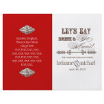 Eat, Drink n Get Married, Formal Wedding Program Flyer