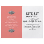 Eat, Drink n Get Married, Formal Wedding Program Flyer Design