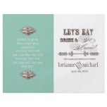 Eat, Drink n Get Married, Formal Wedding Program Flyers
