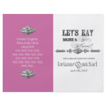 Eat, Drink n Get Married, Formal Wedding Program Flyer