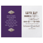 Eat, Drink n Get Married, Formal Wedding Program Full Color Flyer
