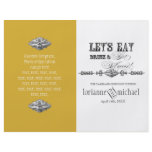 Eat, Drink n Get Married, Formal Wedding Program Full Color Flyer