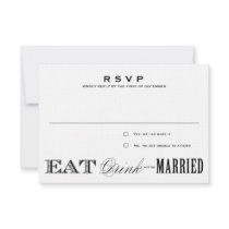 EAT, DRINK | RSVP 3.5 x 5 Announcement
