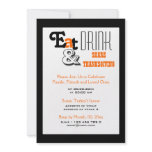 Eat drink Thanksgiving birthday party Personalized Announcement