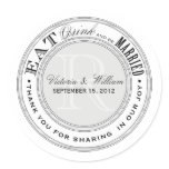 EAT, DRINK | WEDDING FAVOR LABEL STICKERS