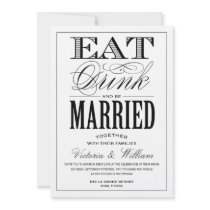EAT,DRINK | WEDDING INVITATION STYLE 2