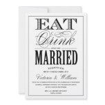 EAT,DRINK | WEDDING INVITATION STYLE 2