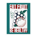 Eat Fruit Be Healthy postcards