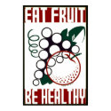 Eat Fruit - Be Healthy - WPA Poster - posters by wpa_prints Eat Fruit - Be Healthy - WPA Poster - posters