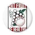 Eat Fruit - Be Healthy - WPA Poster - magnets by wpa_prints Eat Fruit - Be Healthy - WPA Poster - magnets