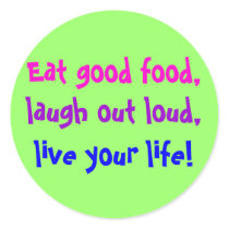 Eat Good Food! stickers