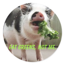 Eat greens, not me. stickers